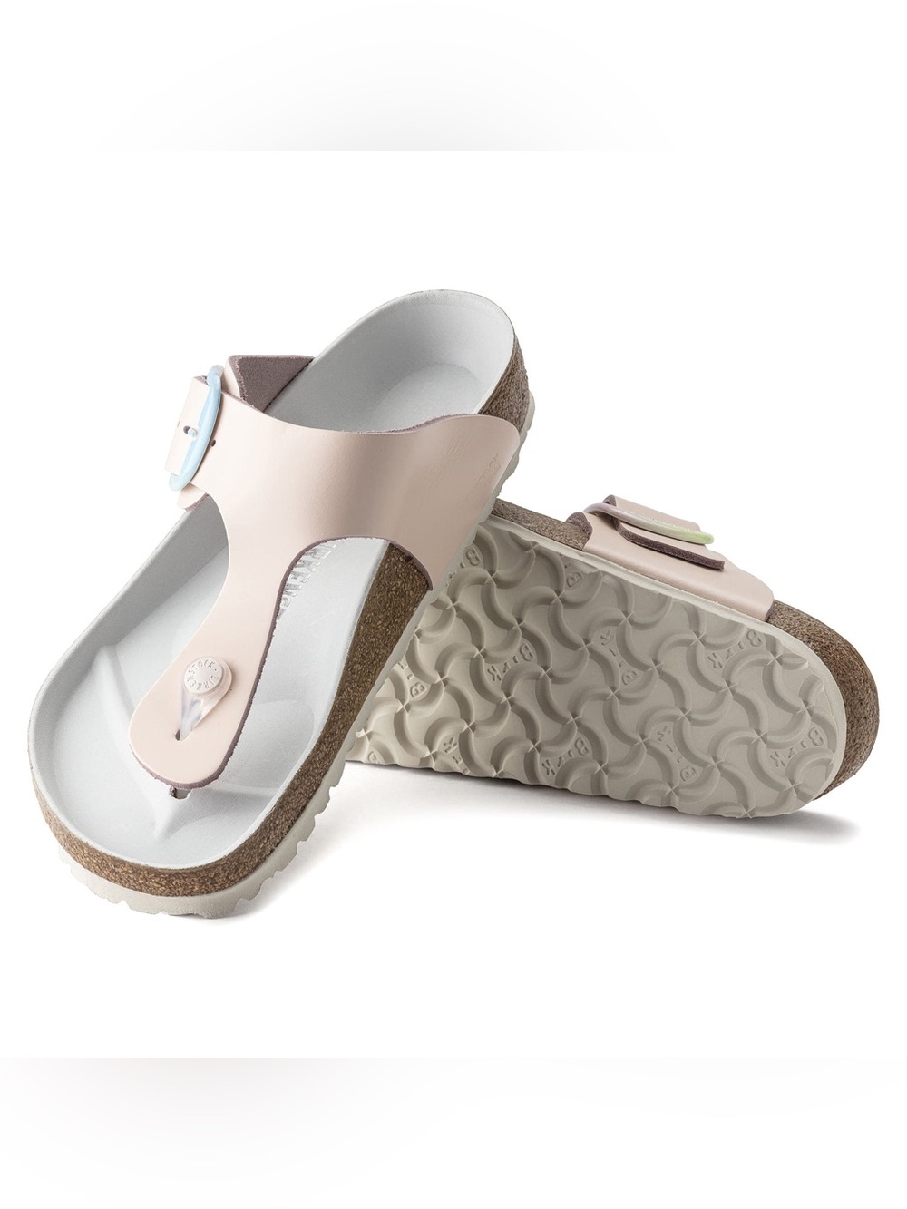 Birkenstock Gizeh Big Buckle Ombre Light Rose Leather Thong Sandals 40 260 9/9.5 - Picture 15 of 15